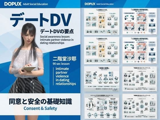 【△20】パンチラガチャ★二階堂 沙耶 大学に進学し強豪予備校『DOPUX（ドピュックス）』で社会人向け講座（性犯罪）を教える名物講師に！（Vol.036:デートDV）