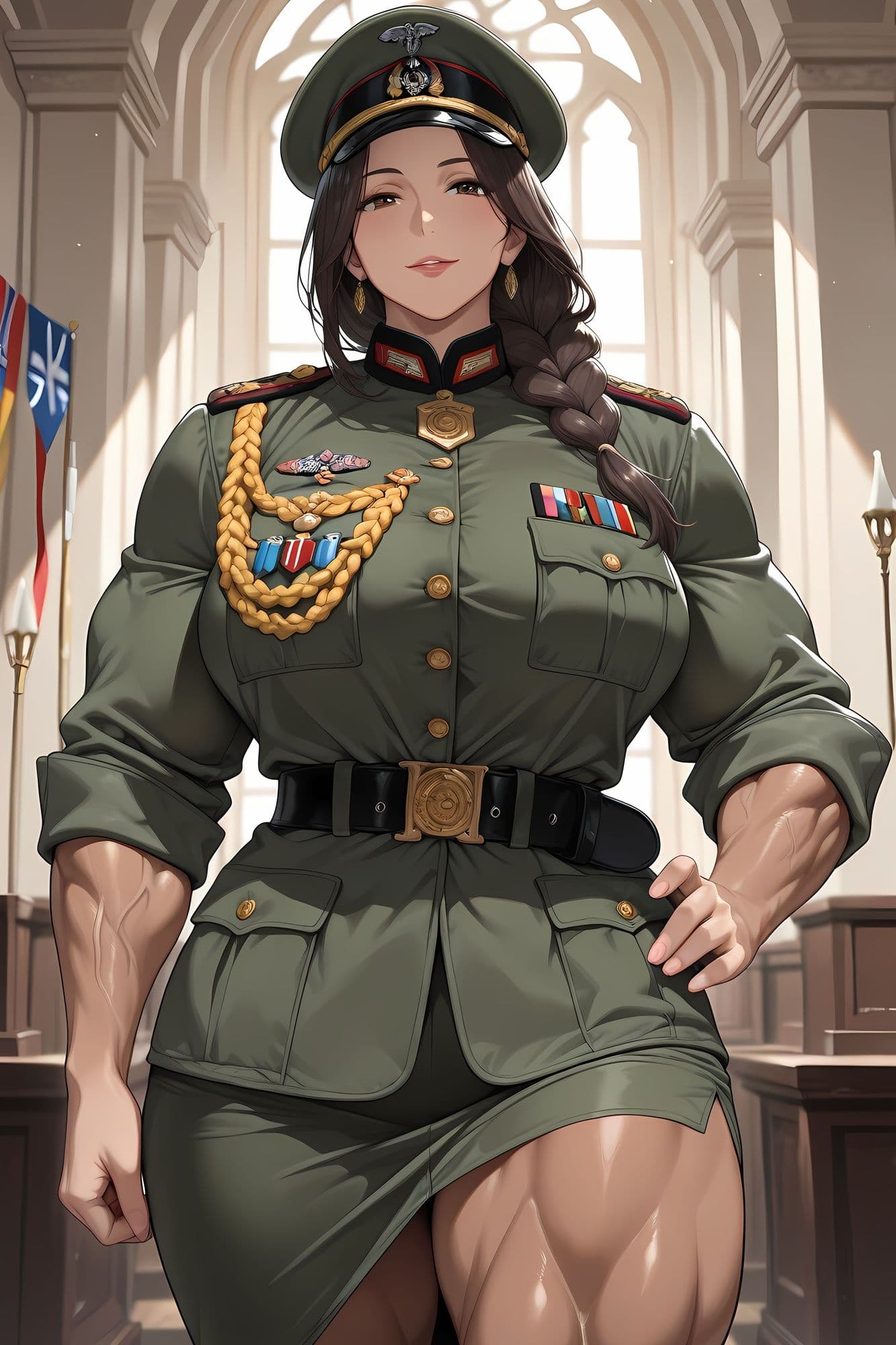癖学研究所 File.002 爆乳筋肉女軍人 サンプル1