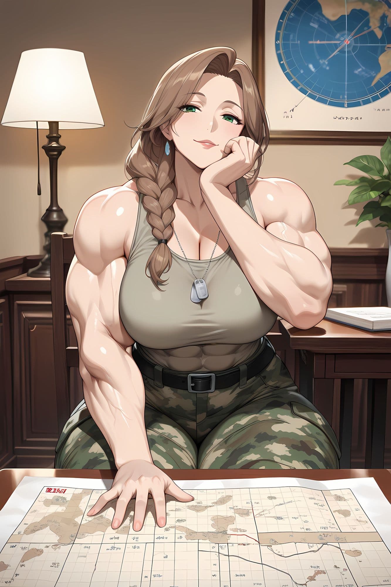 癖学研究所 File.002 爆乳筋肉女軍人 サンプル2