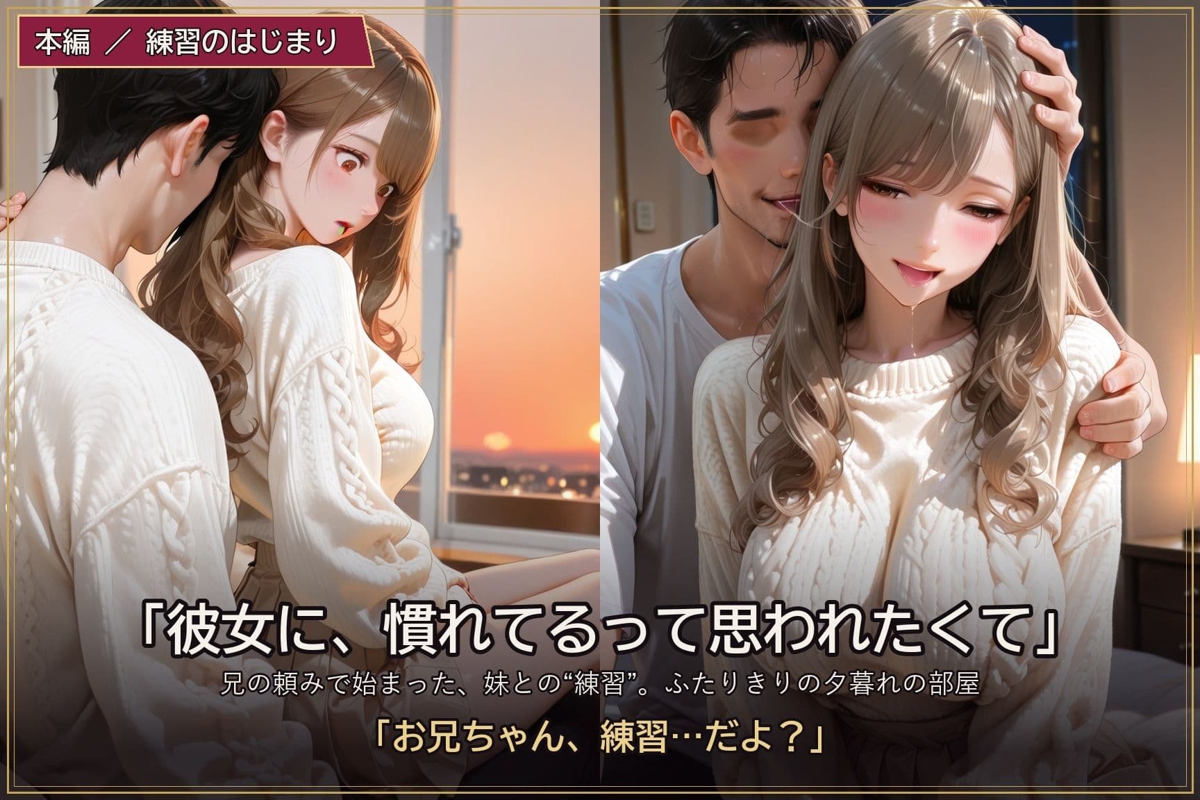 練習のつもりだったのに 〜妹に溺れる僕と、受け入れる彼女〜 サンプル1