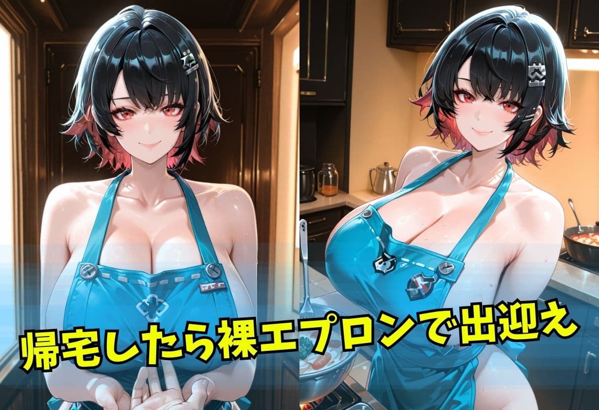 裸エプロンでお出迎え〜そのまま 中出しSEX〜 サンプル1