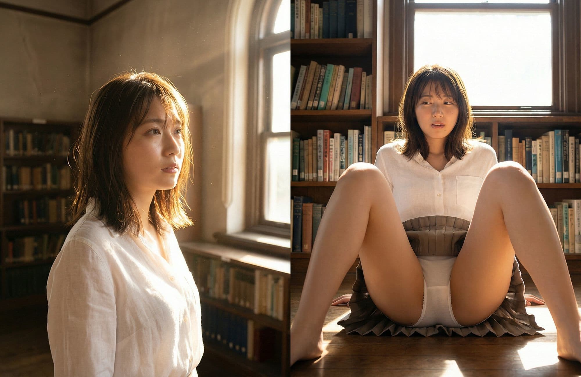 通常時→パンチラ 二画面パンチラ Vol.2【全57枚】 サンプル2