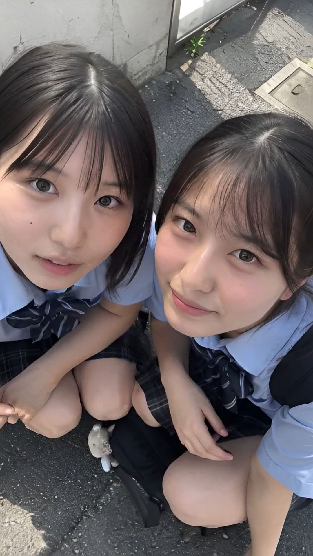 素人顔射！ vol.2 制服女子編 AI素人娘の顔面に特濃ザーメンぶっかけ放題 サンプル3
