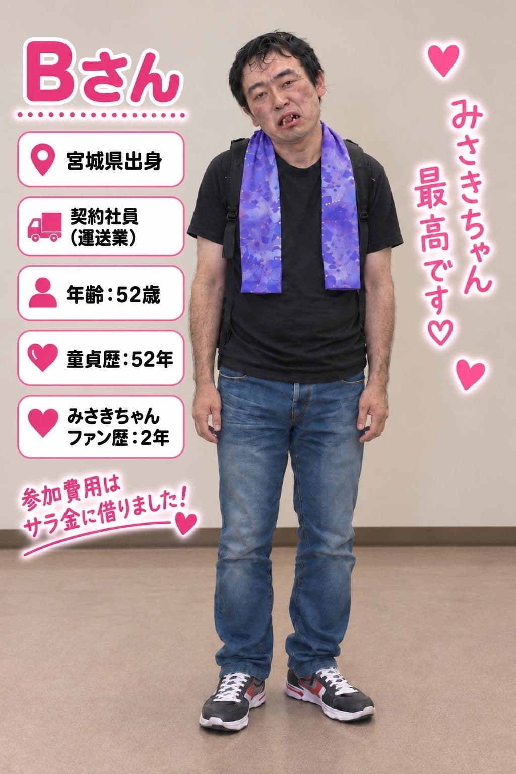 【生成AI動画】ドキッ！キモ小男だらけの爆乳グラドルファン感謝祭！ サンプル4