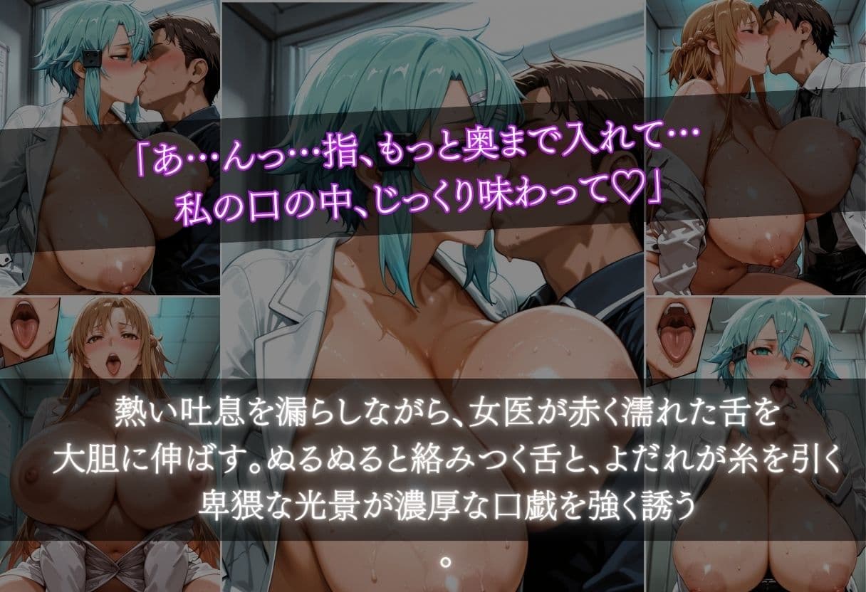 爆乳女医に悪戯から始まるSEX〜アスナ似＆シノン似〜 サンプル4