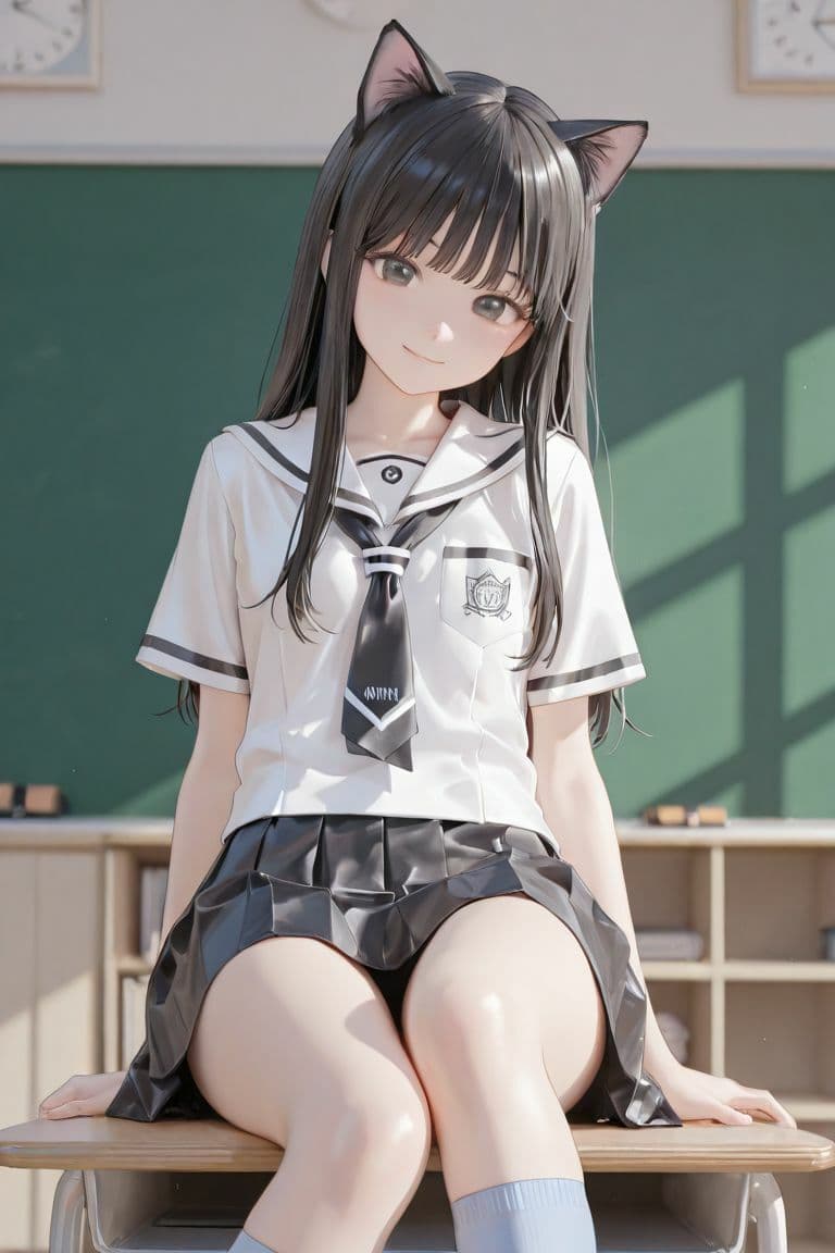 猫耳JKにおさわり サンプル1