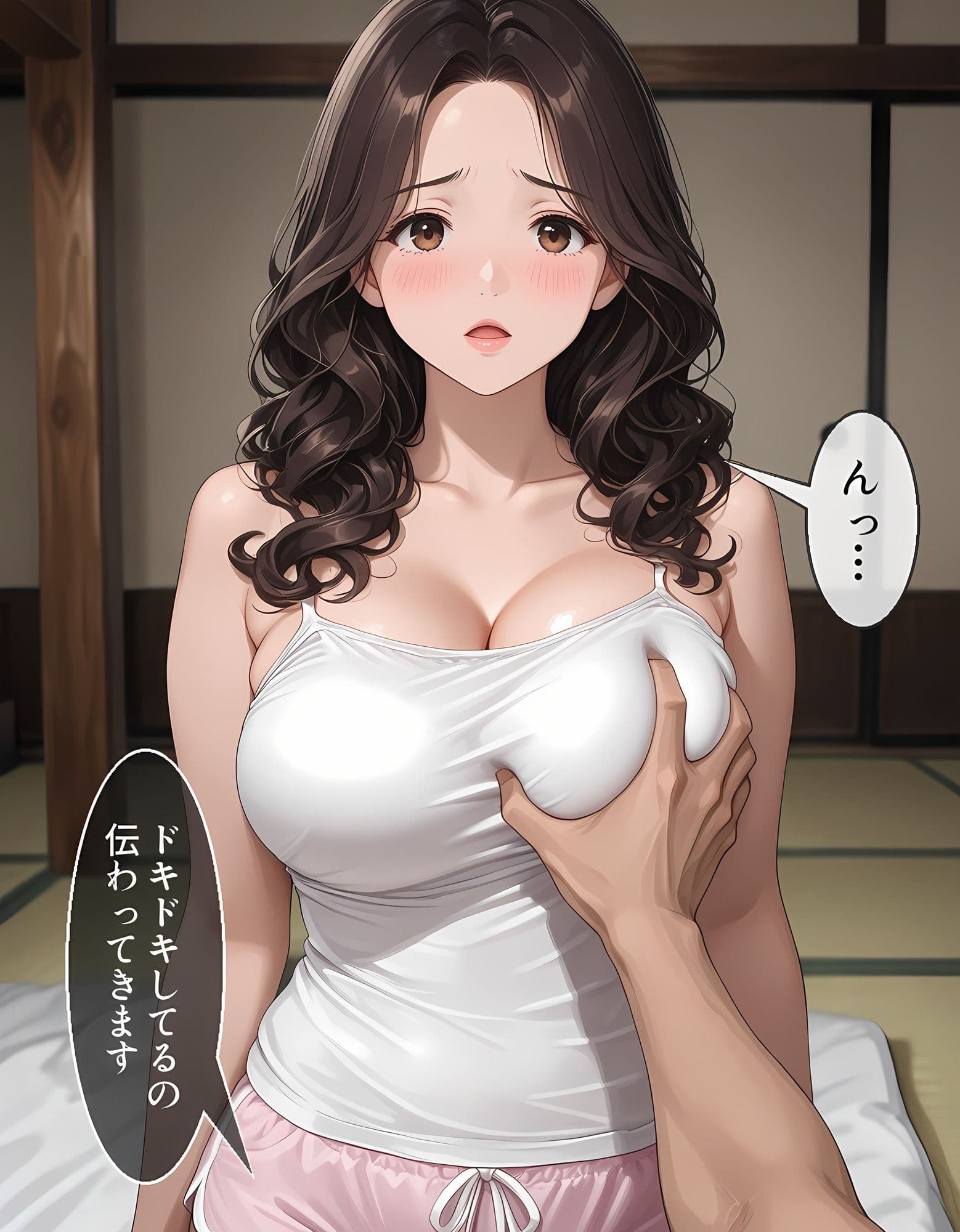 彼女の母親（42）が、夫が泊めた娘の彼氏に中出しされた話 サンプル8