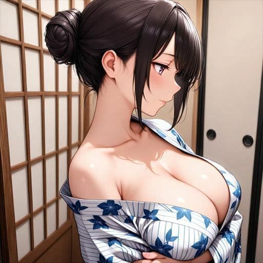 巨乳×浴衣 サンプル2