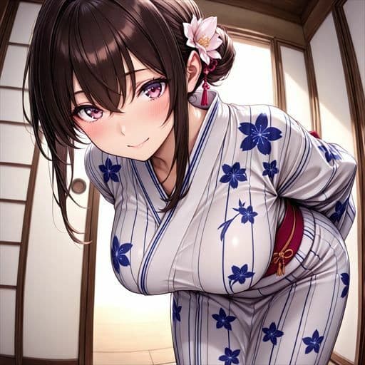 巨乳×浴衣 サンプル3