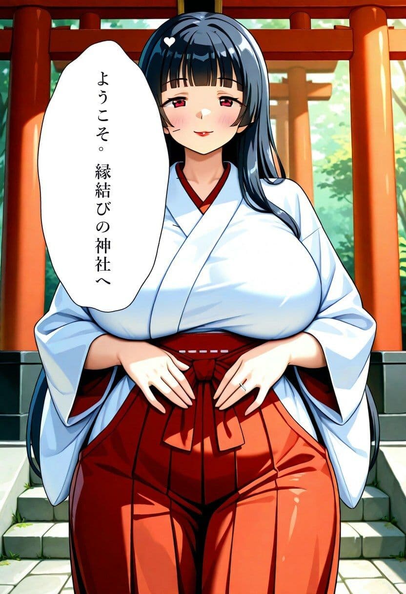 縁結び神社の若奥様は、参拝客を「ご利益」で食べる 〜人妻巫女・沙耶 （29） に、境内で飼われた話〜 サンプル1