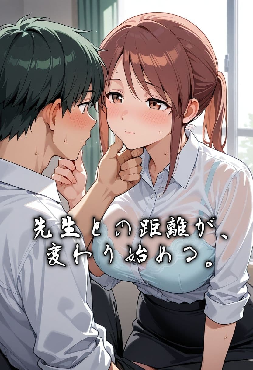 【AIイラスト】二人の美人教育実習生、その余裕が消えた日。 サンプル3