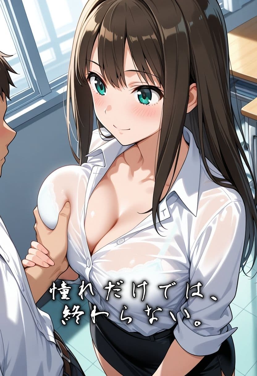 【AIイラスト】二人の美人教育実習生、その余裕が消えた日。 サンプル6