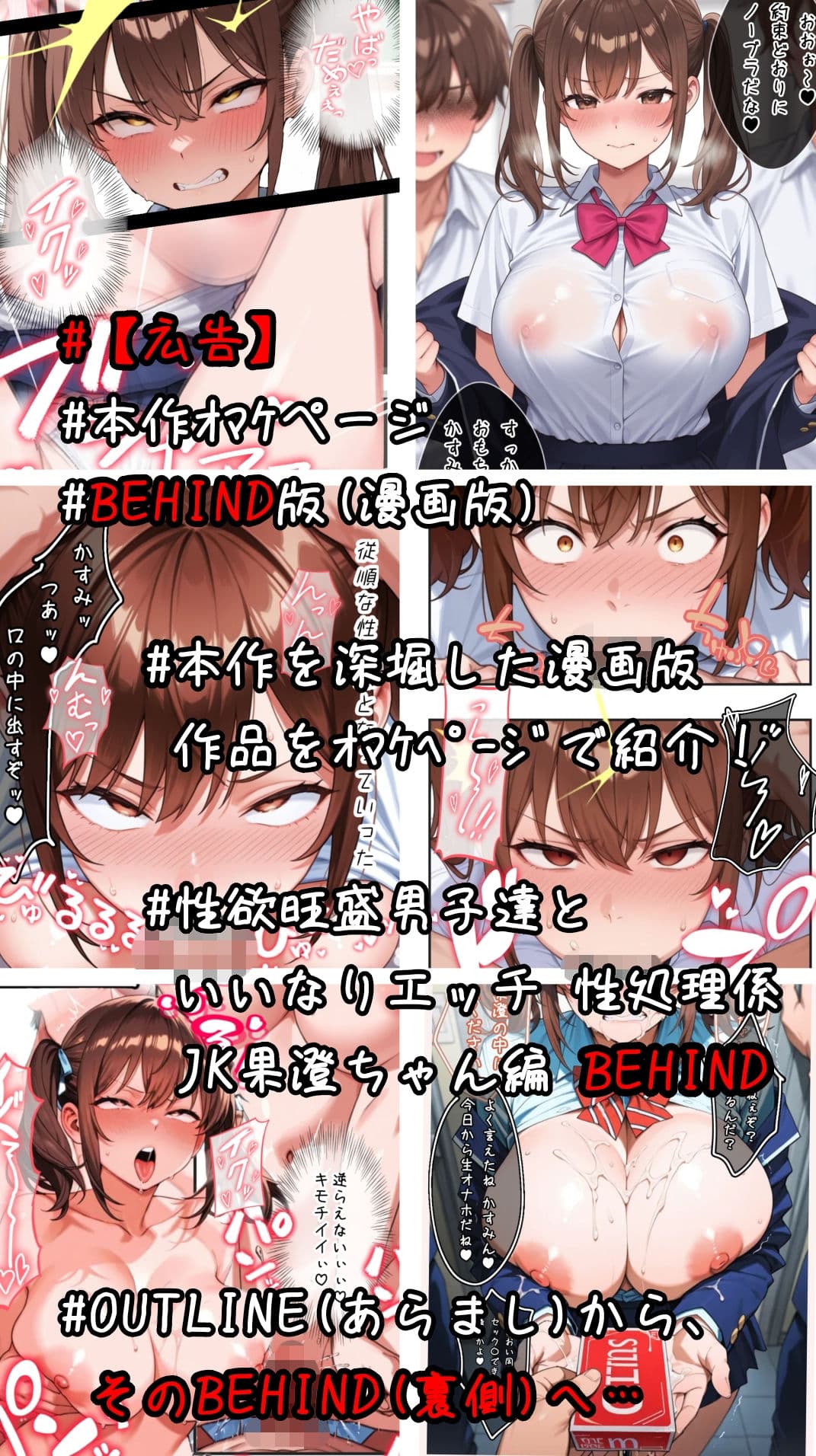 性欲旺盛男子達と いいなりエッチ 性処理係JK果澄ちゃん編 OUTLINE サンプル10