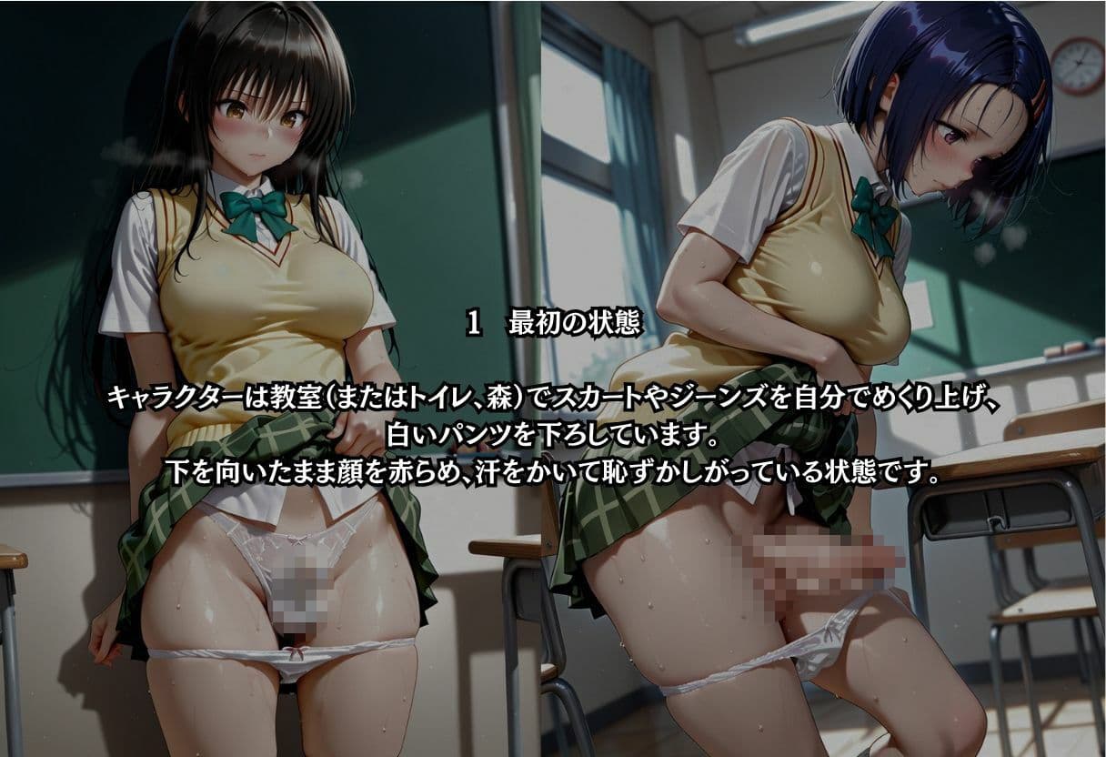 放課後、ふたなりは見つかってしまった。 サンプル1