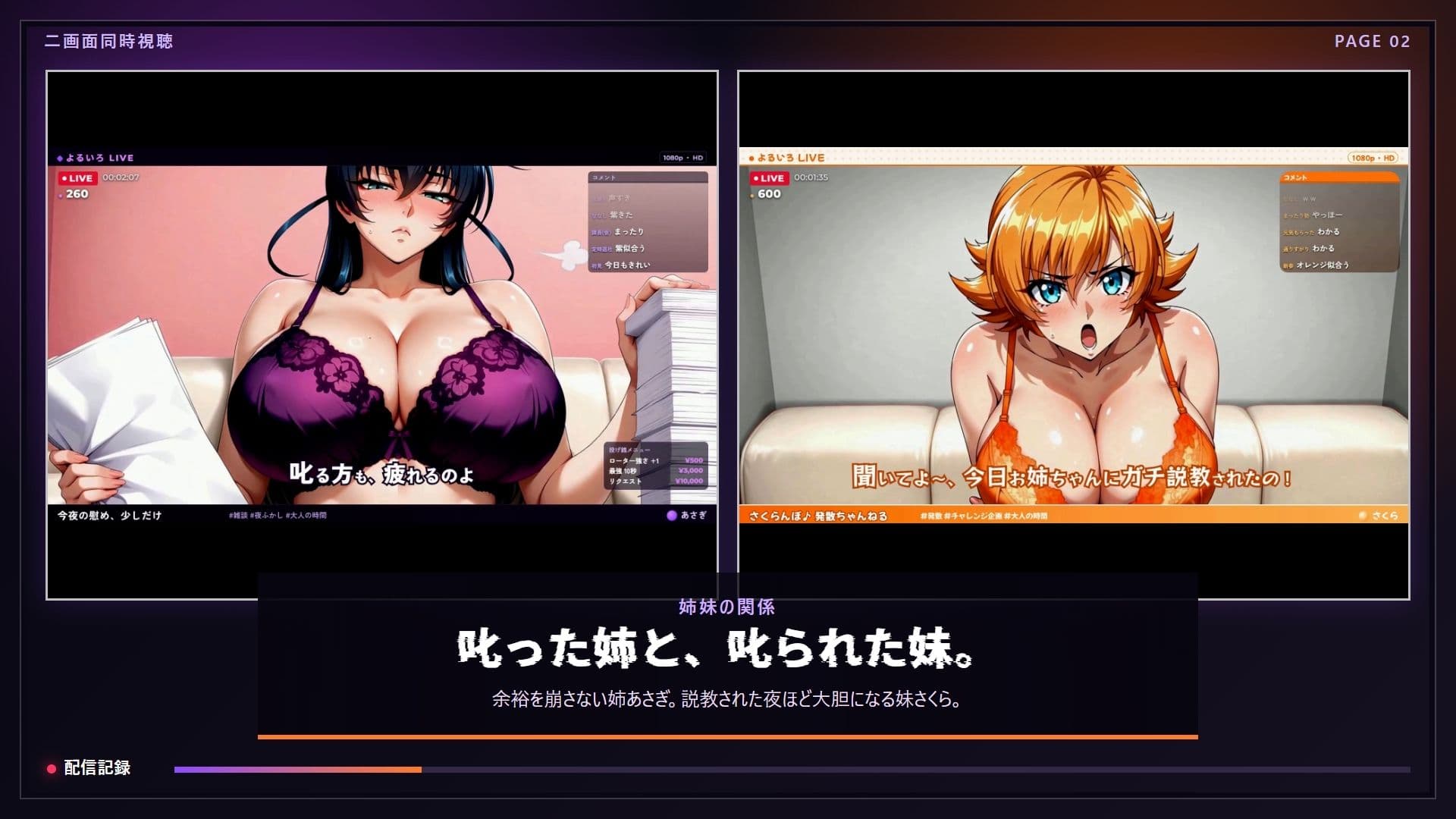 【4K60FPS】ムラムラ慰め 潮吹きピュッピュッ生配信 ASAGI＆SAKURA サンプル2