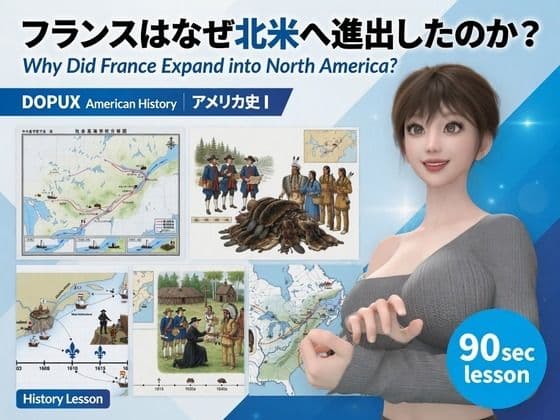 パンチラガチャ★西陣郁奈（にしじんかな）強豪予備校『DOPUX（ドピュックス）』で大学受験生向け講座（世界史）を教える名物講師！（Vol.021:フランスはなぜ北米へ進出したのか？）