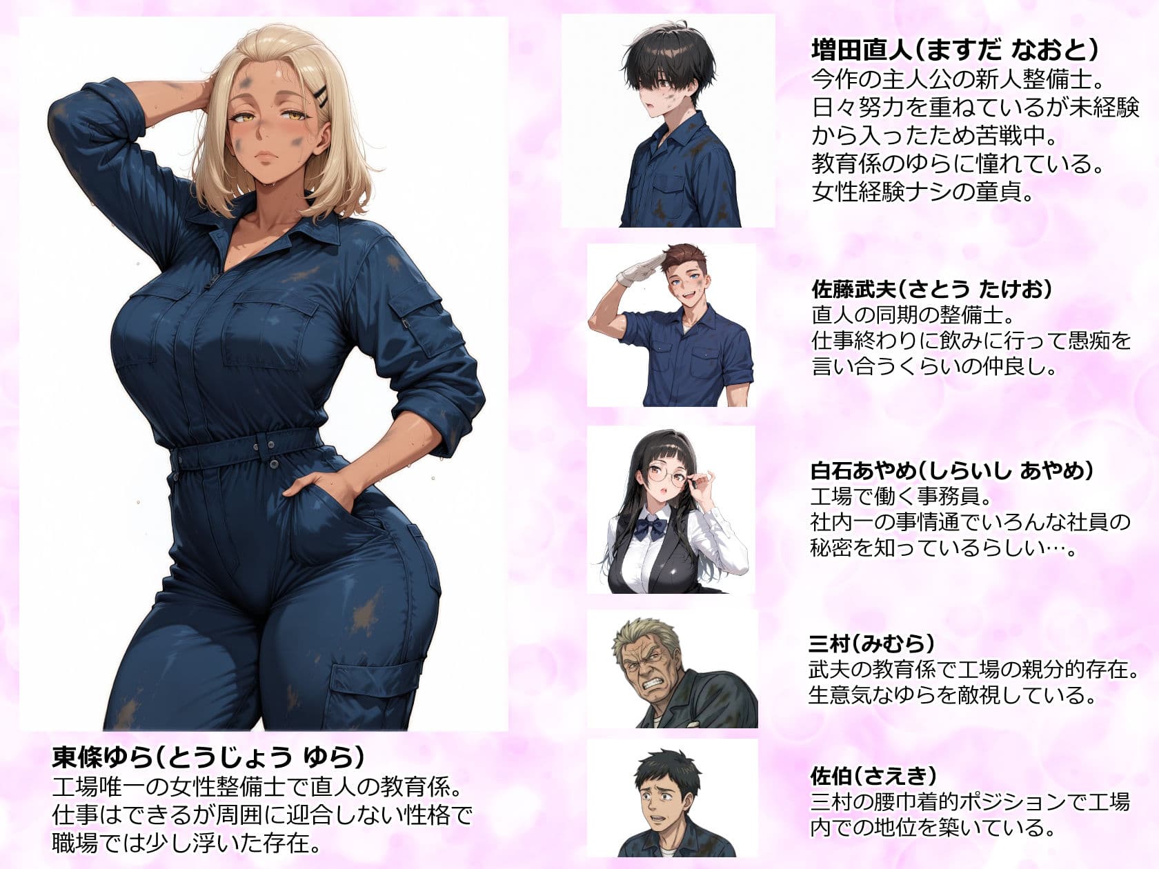 整備工場の爆乳ギャル先輩が実はエロ配信者だった話  〜新人整備士の俺だけが知る彼女の秘密〜 サンプル1