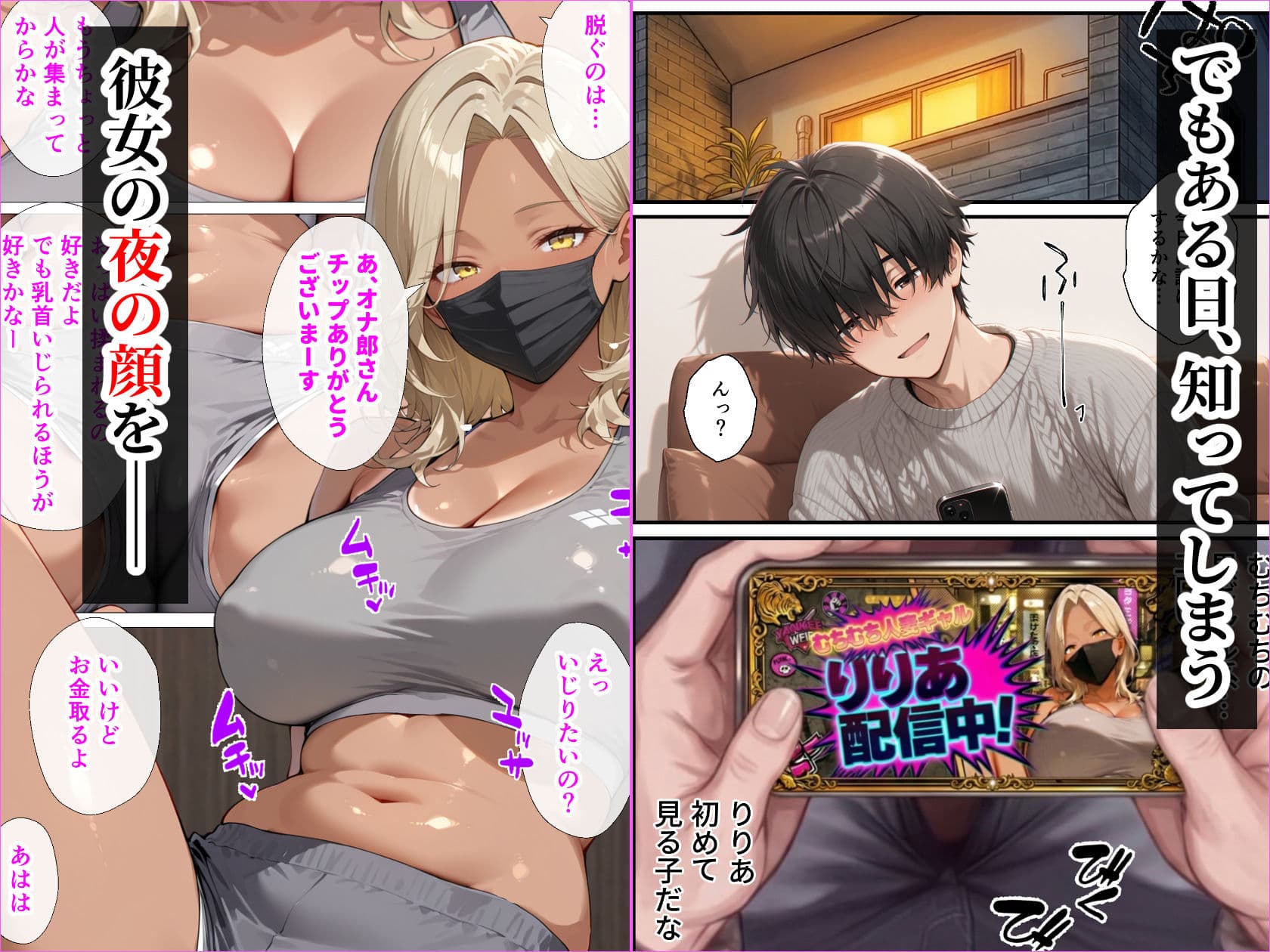 整備工場の爆乳ギャル先輩が実はエロ配信者だった話  〜新人整備士の俺だけが知る彼女の秘密〜 サンプル4