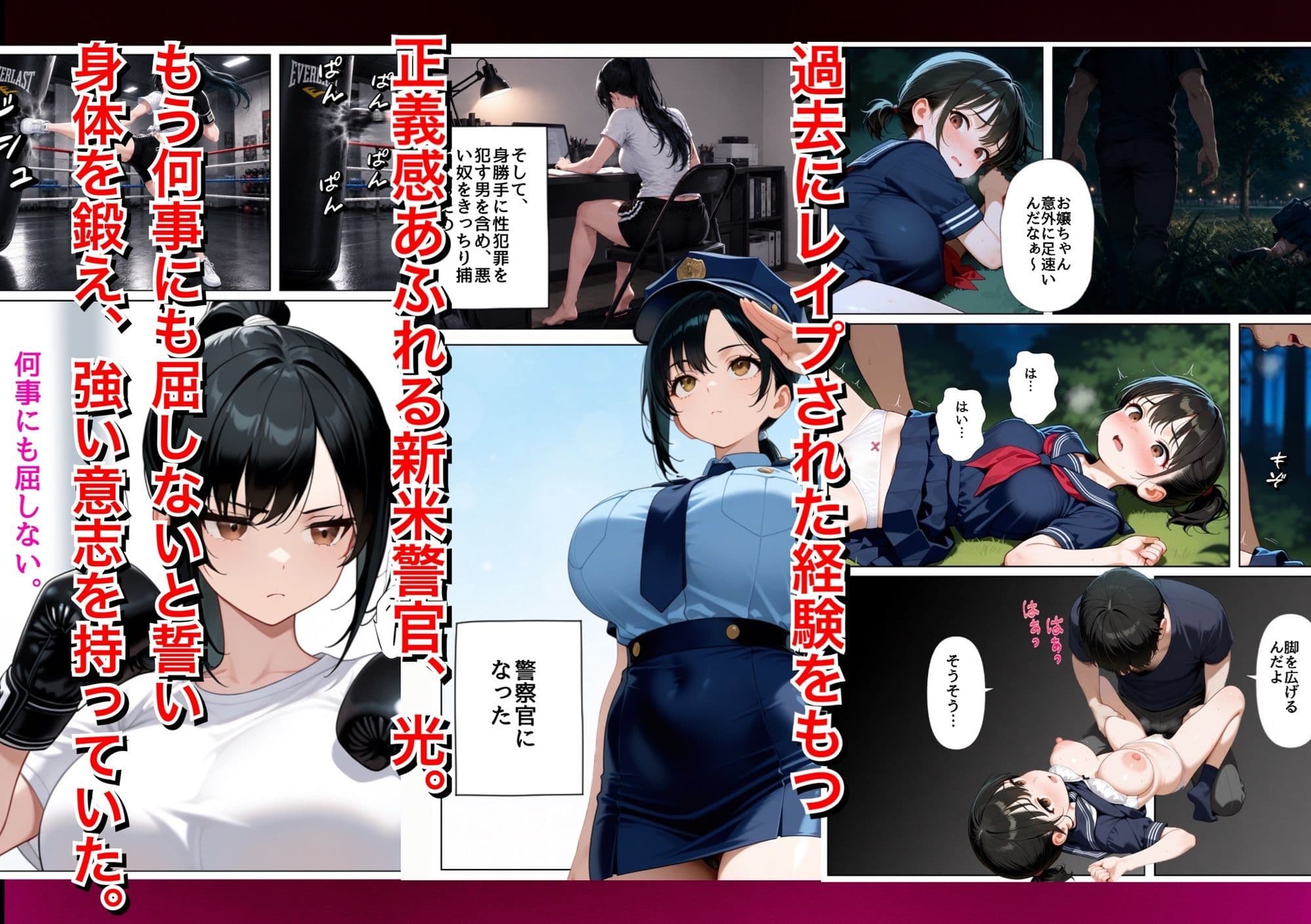 男嫌いな新卒警官を監×してマゾメス化させた結果 サンプル2