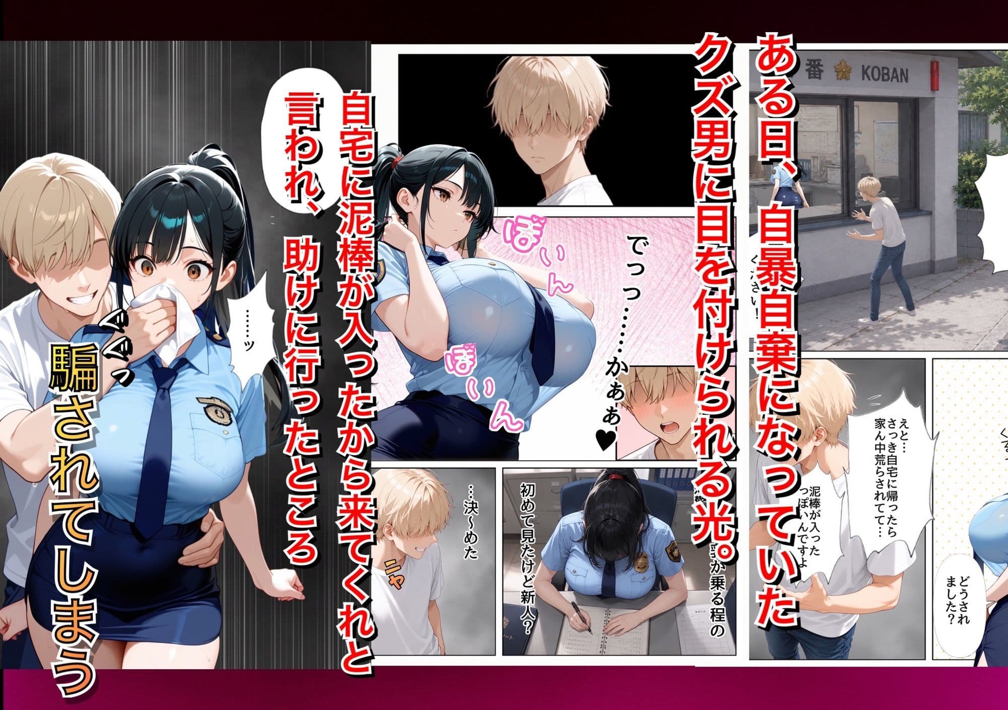 男嫌いな新卒警官を監×してマゾメス化させた結果 サンプル3