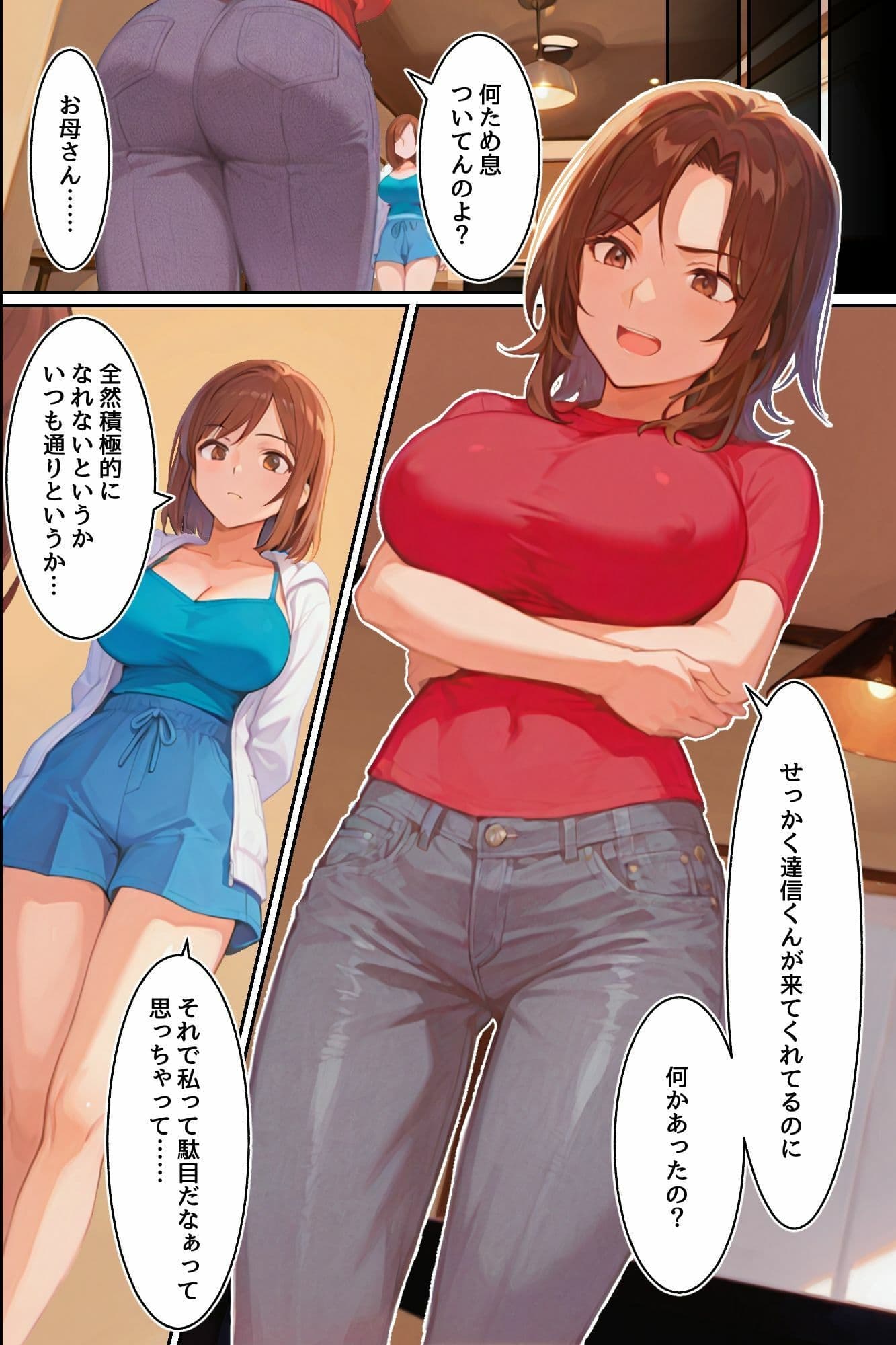どっちのおま○こがいいの？無防備な爆乳母娘の濃厚奉仕で搾り取られる！ サンプル6