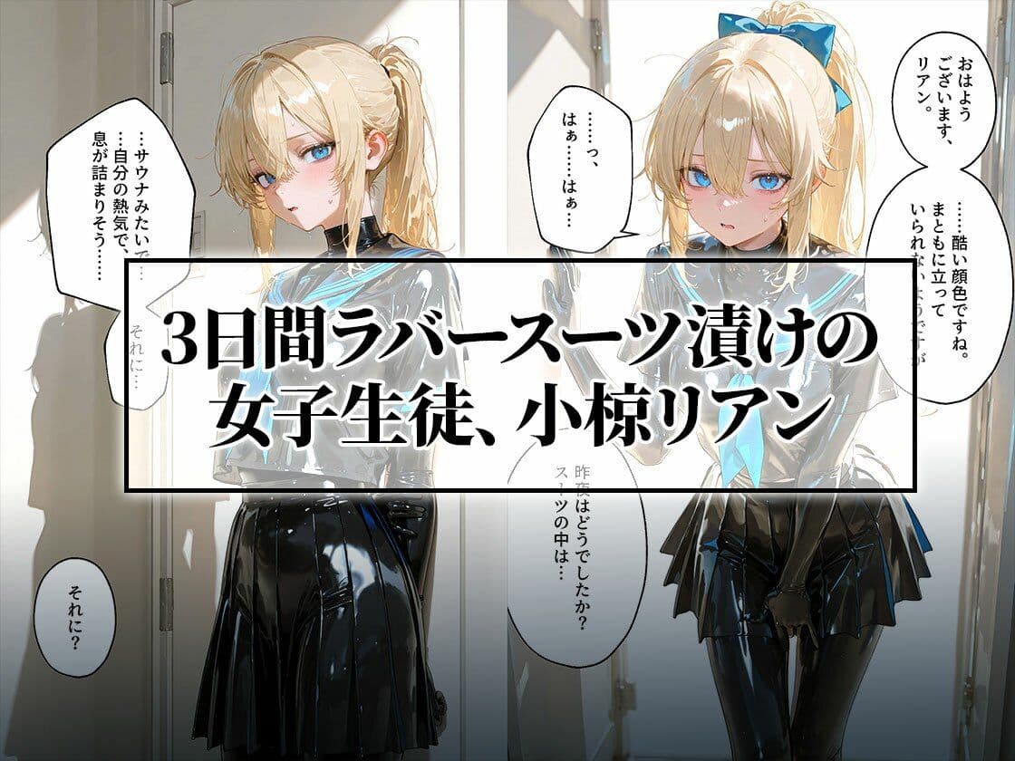 イラマスク＆嘔吐絶頂編｜護謨学院ラバー制服教育 サンプル1