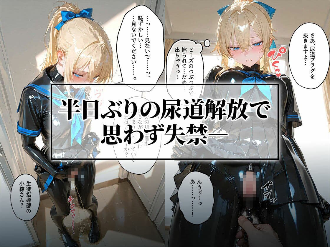 イラマスク＆嘔吐絶頂編｜護謨学院ラバー制服教育 サンプル3