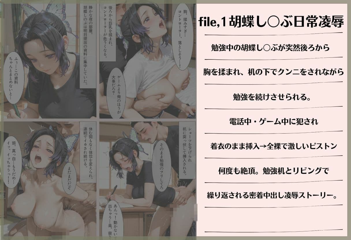 日常凌●〜勉強机で何度もイカされ、汗だく胡蝶し〇ぶをジム更衣室で●す〜 サンプル1