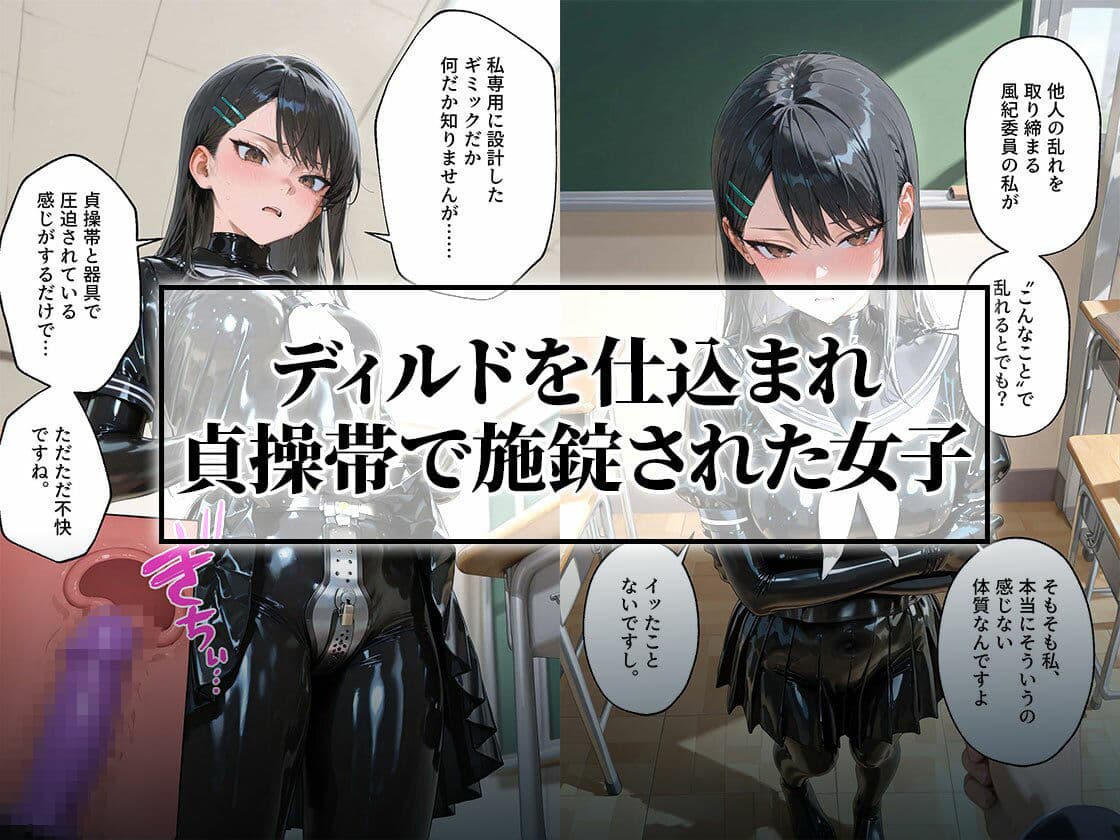 【貞操帯×未開発陥落】逃げ場のない絶頂漬けに思考がとろける風紀委員 サンプル1
