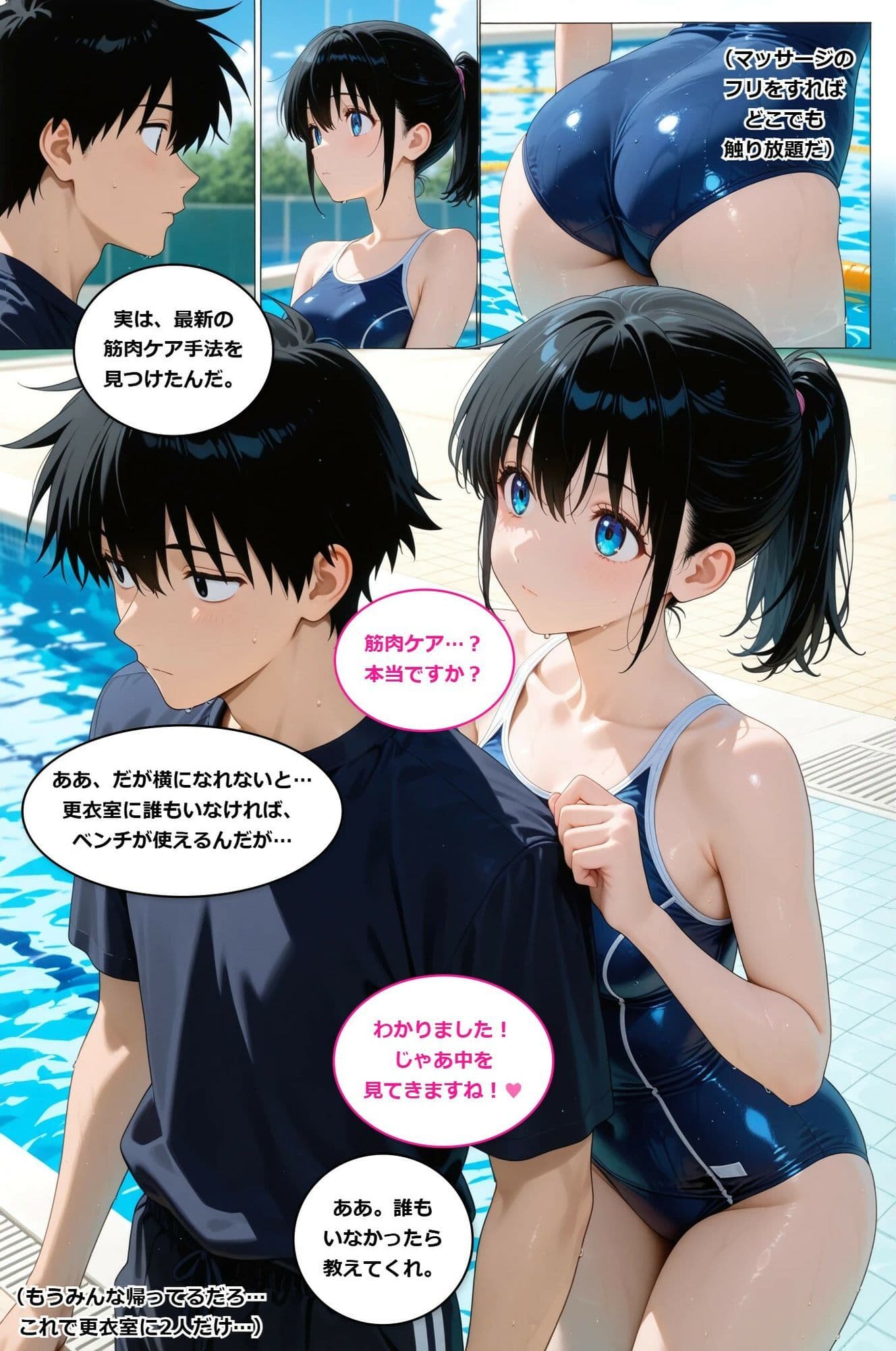 放課後の特別指導〜水泳部の先輩に、ぜんぶ教えてもらいました〜 サンプル2