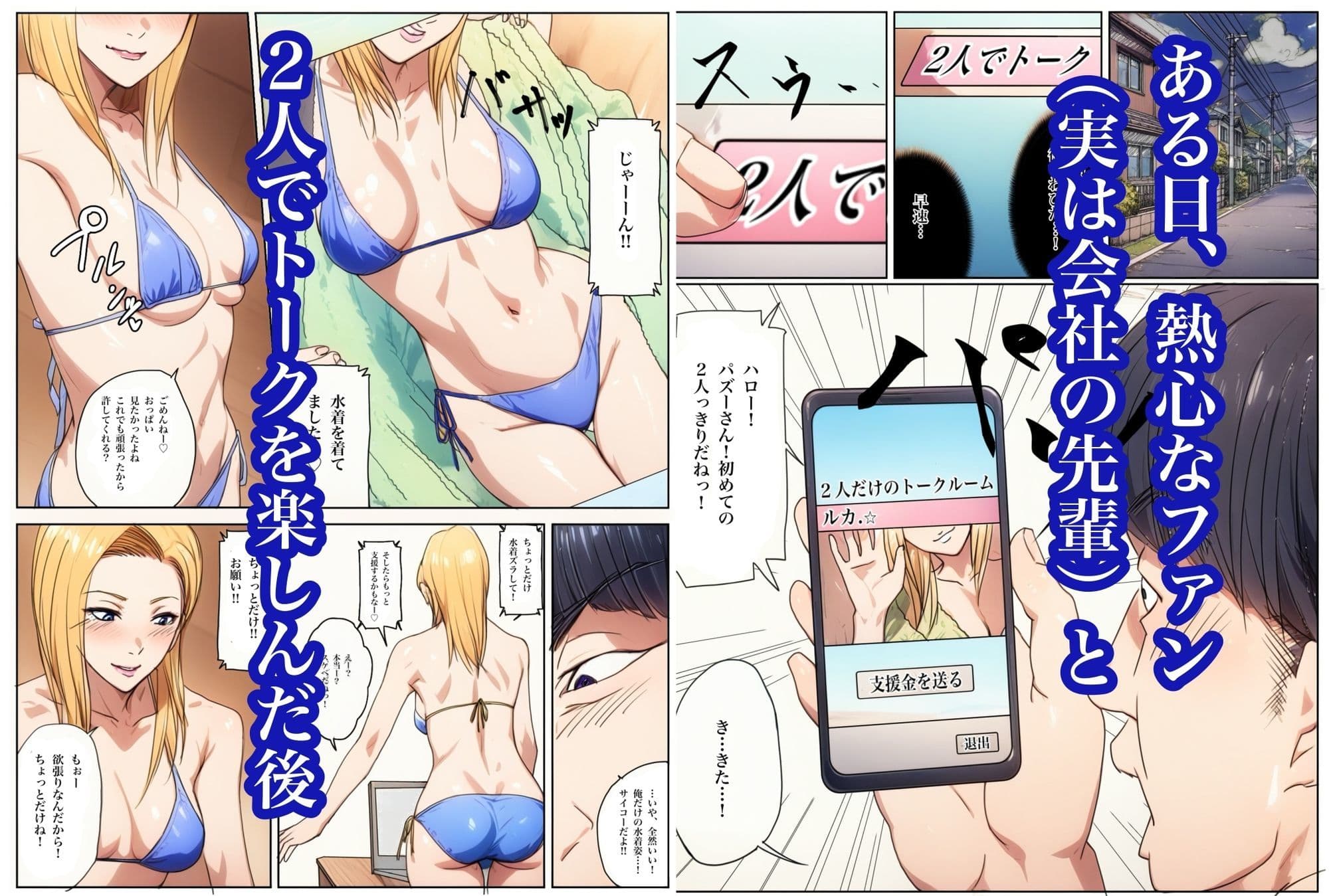 生配信でリモってオナニーしてしまい、弱みを握られてリモコンバイブ入れられた話 サンプル4