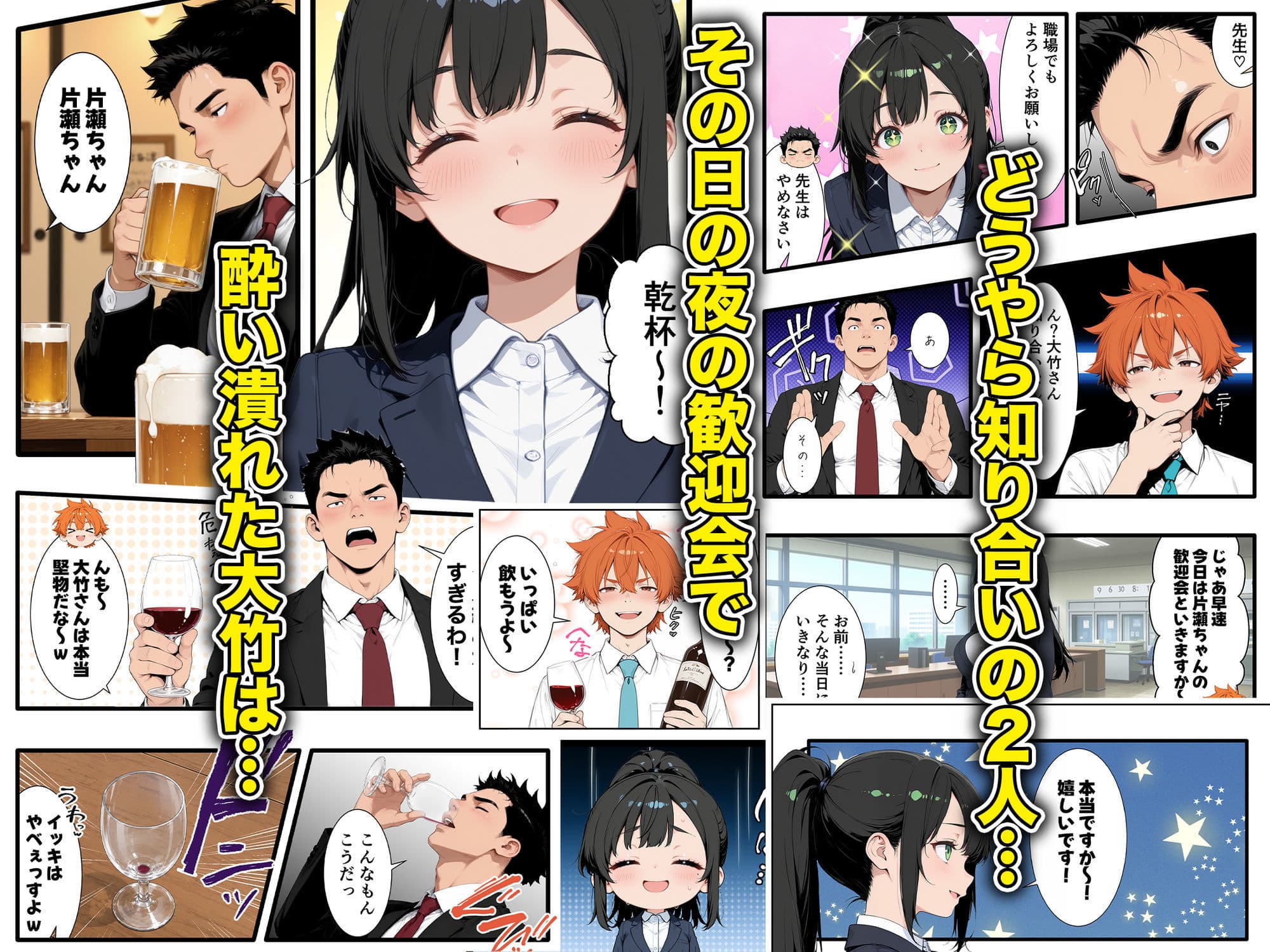 巨乳小悪魔新卒の誘惑に敗北してあまあま搾精されまくる話 サンプル3