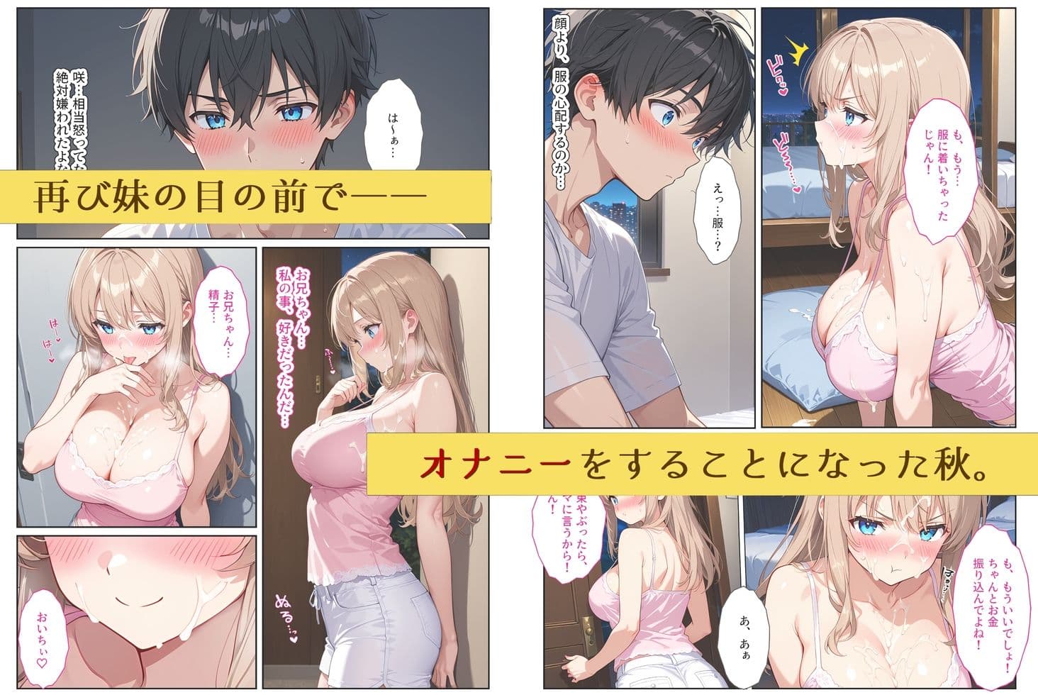 爆乳の妹をオカズにオナっていたのがバレたら妹が欲情して中出しセックスしまくった話 サンプル6