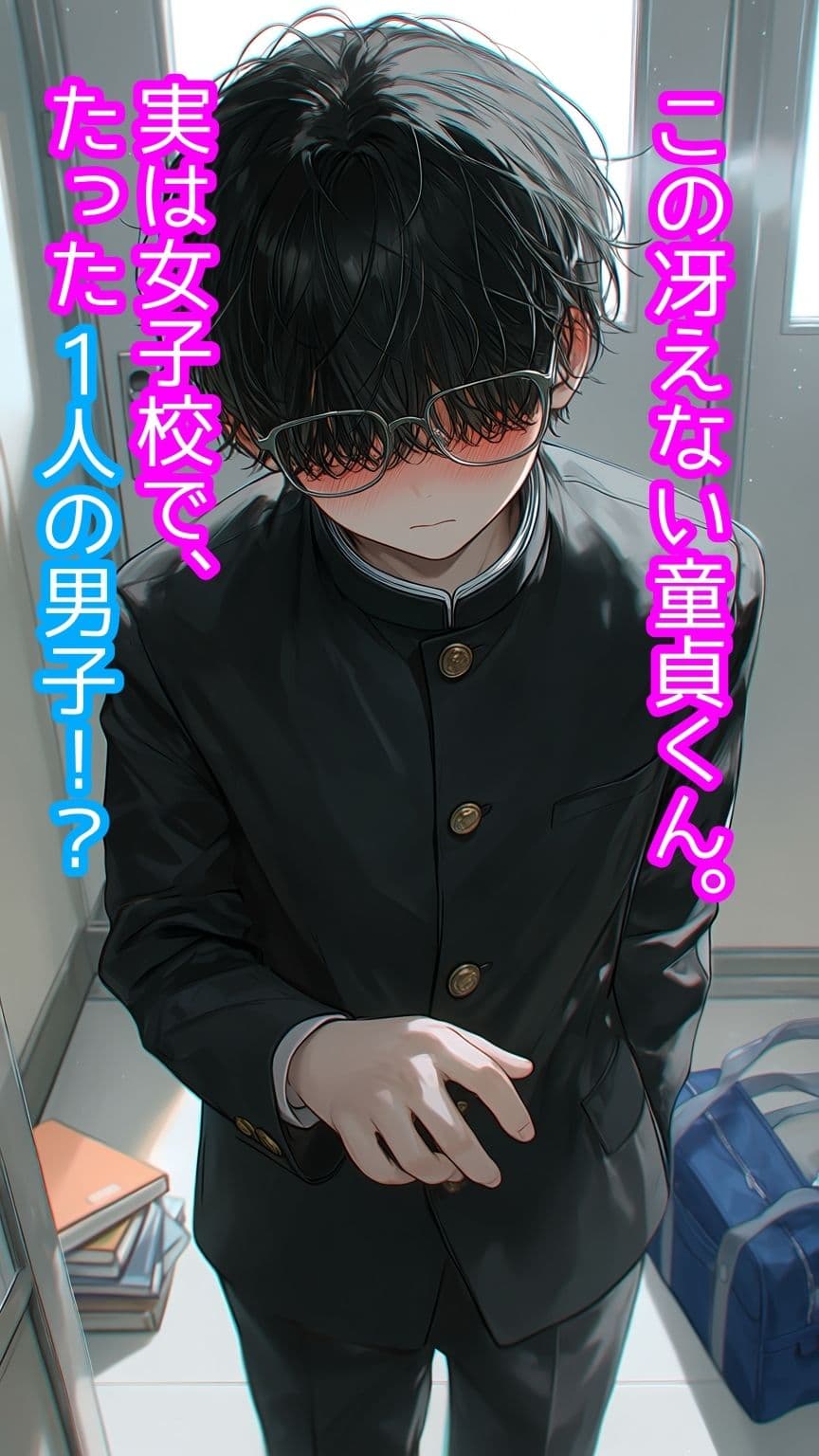 女子○で唯一の童貞男子が6美女に囲まれて孕ませハーレム！ サンプル1