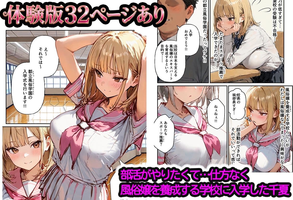 風俗養成校に入学した部活女子がハーレム性特訓 サンプル1