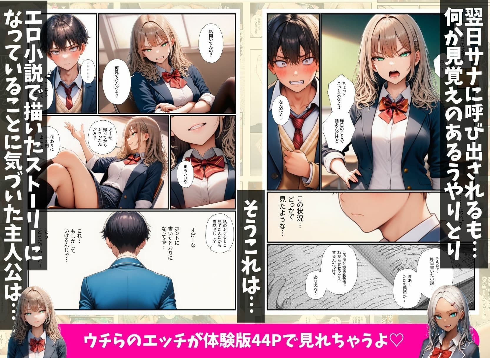 オタクの俺をいじめる一軍ギャル達をエロ小説のネタにしたらホントに中出しセックスできちゃった話 サンプル4