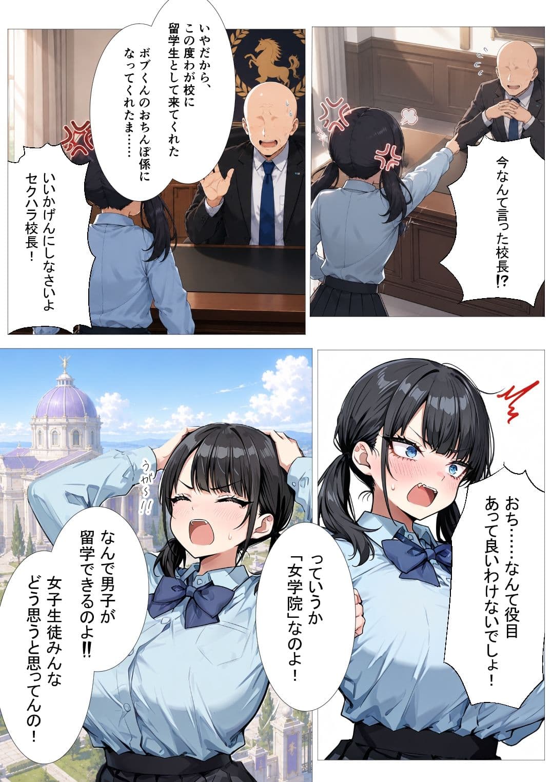 黒濁の華-黒人留学生に嬲られる才女- サンプル2