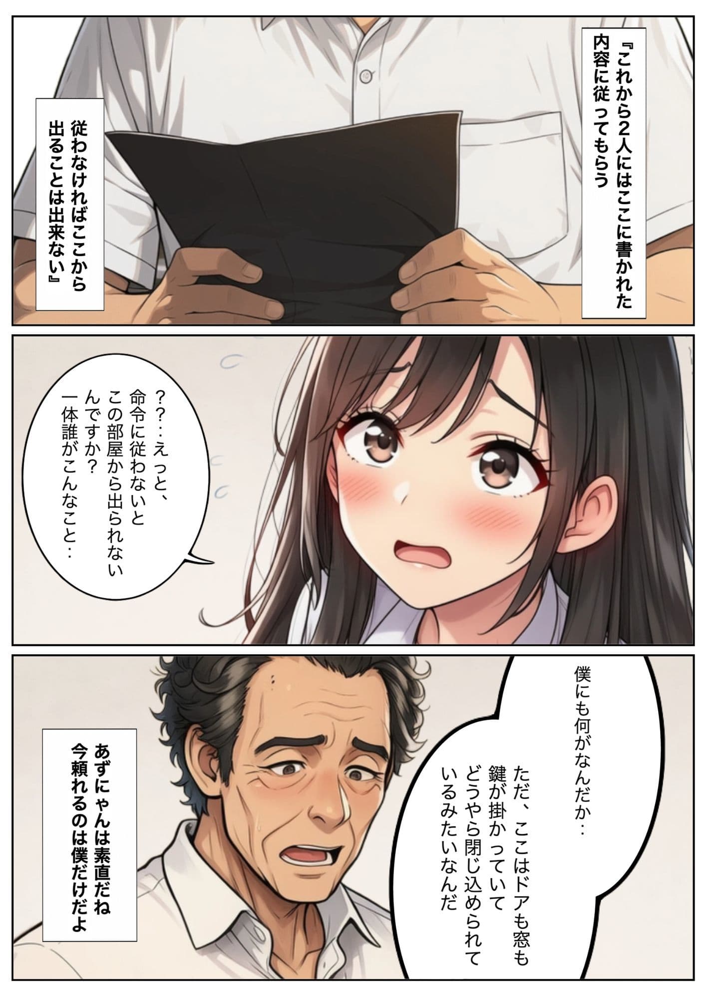 純情女子校生が冴えないおじさん教師に騙され恥じらいセックス サンプル1