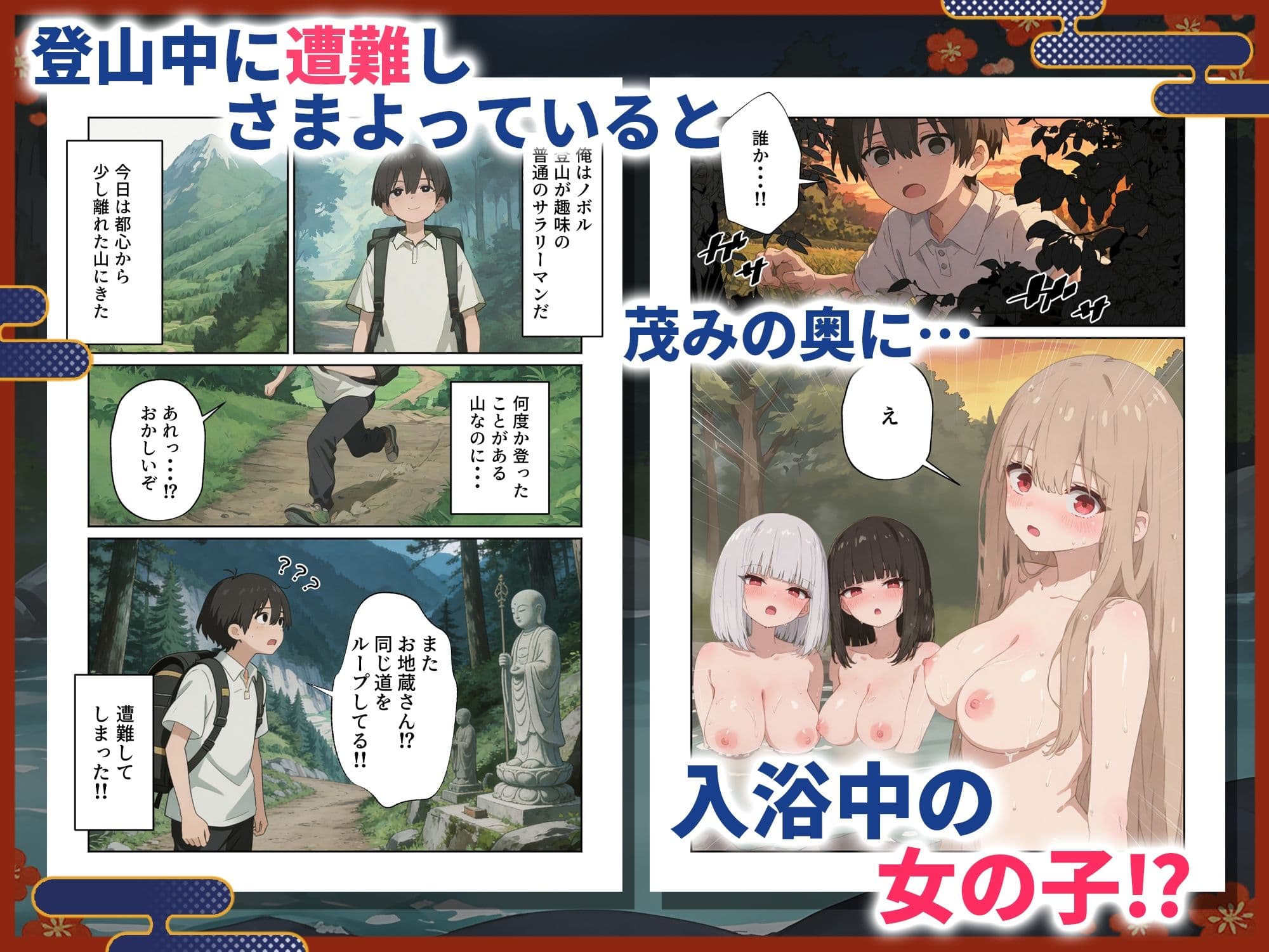 神隠しえっち  山奥の温泉宿で狐娘に搾精される話 サンプル1