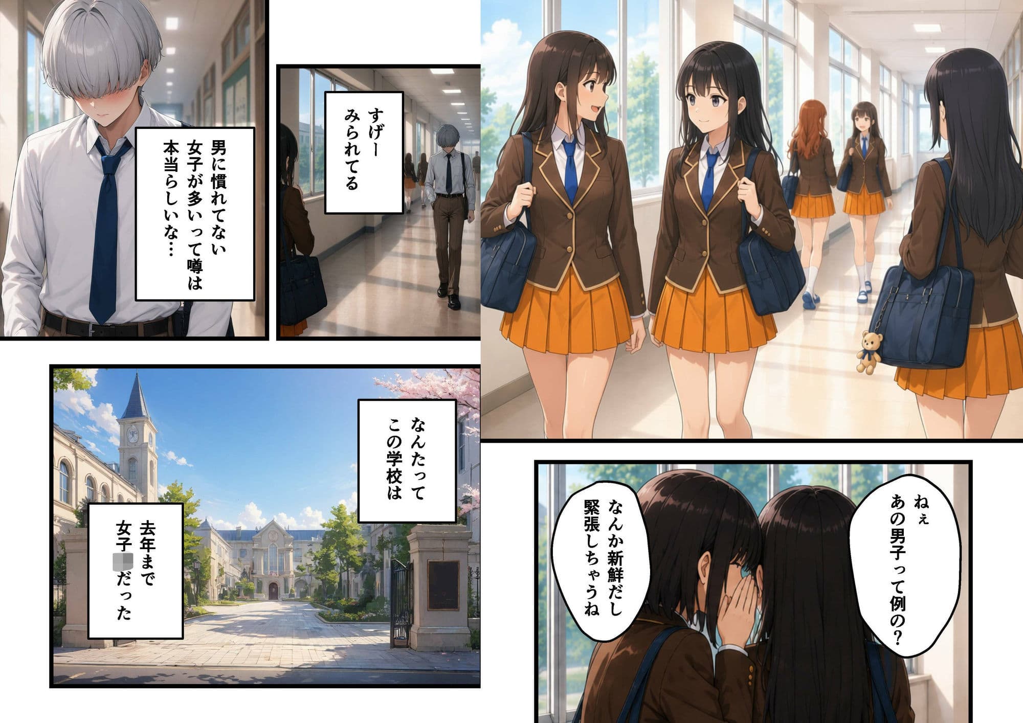 女子校に青一点 サンプル1