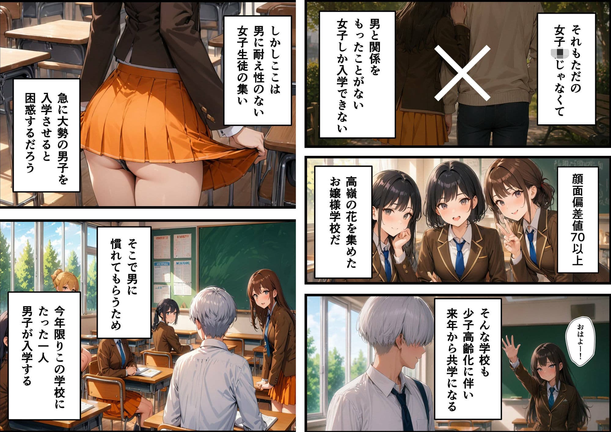 女子校に青一点 サンプル2