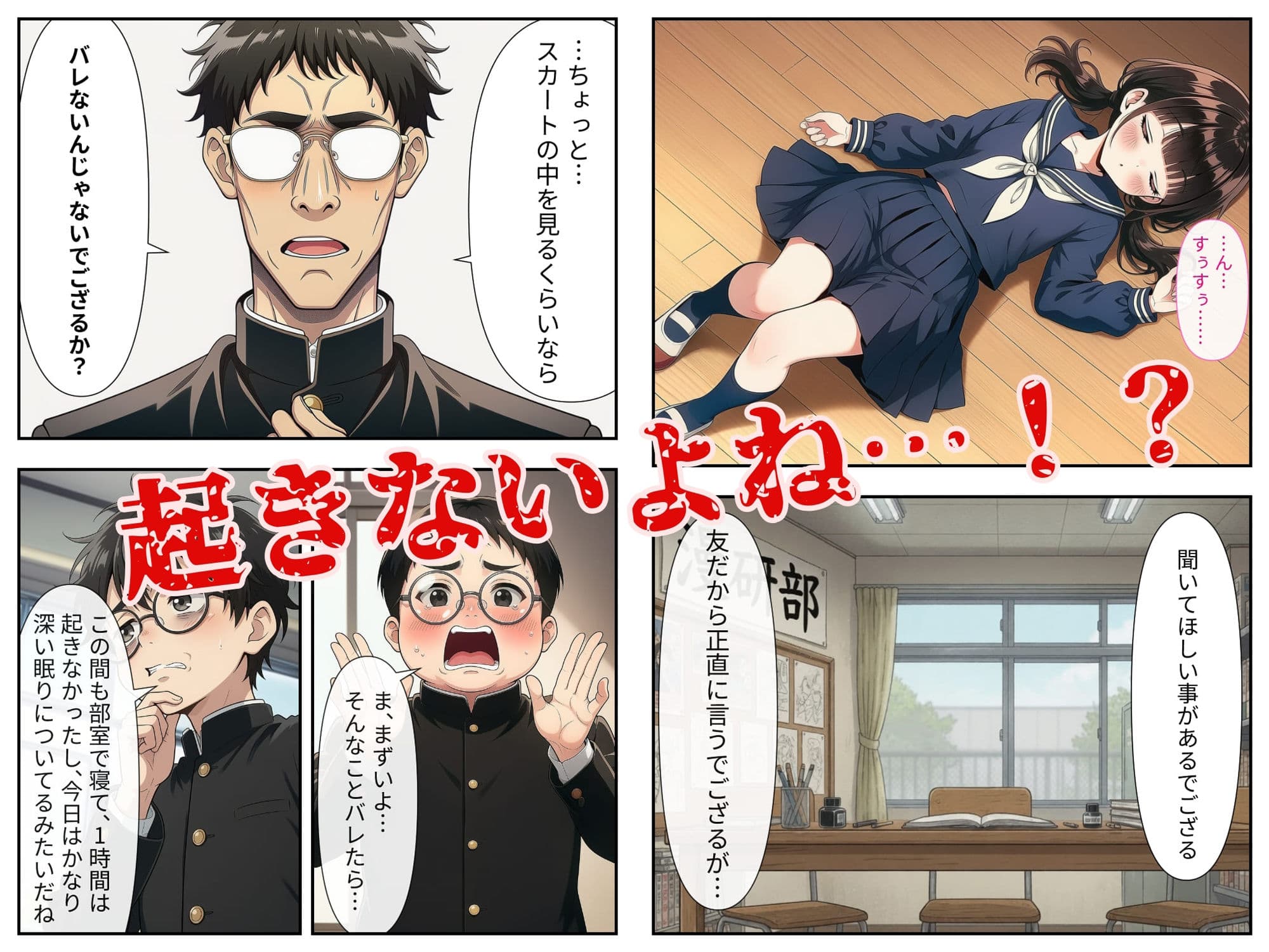 漫研の眠り姫〜睡眠薬で眠らされた無垢な後輩 1話・2話〜 サンプル3