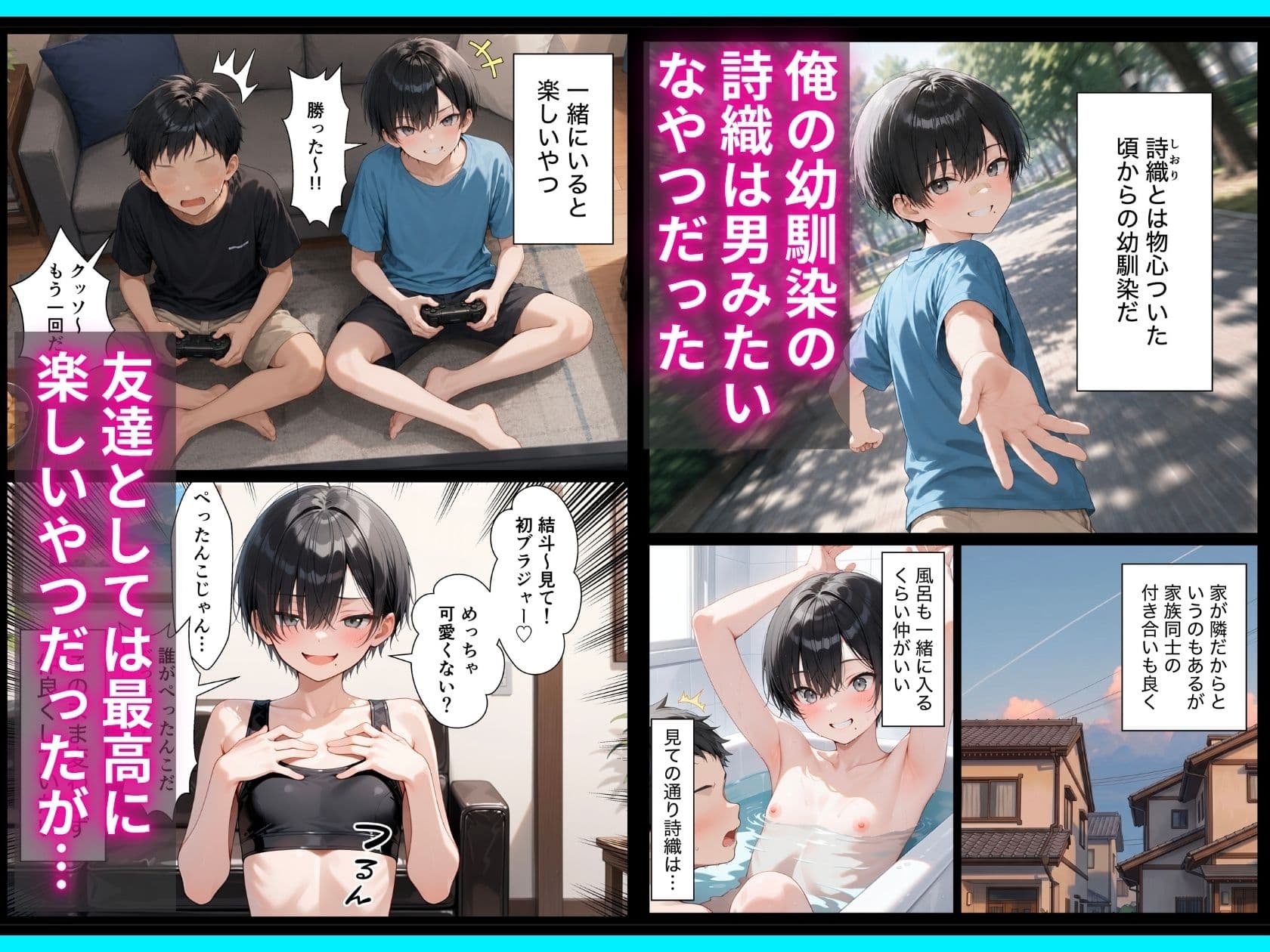 長身ボーイッシュ幼馴染との練習セックスは最高に気持ちいい  前編 サンプル1
