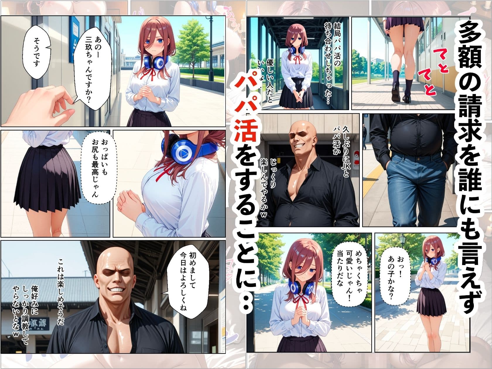 三玖寝取り調教〜パパ活がきっかけでメス堕ち〜 サンプル3