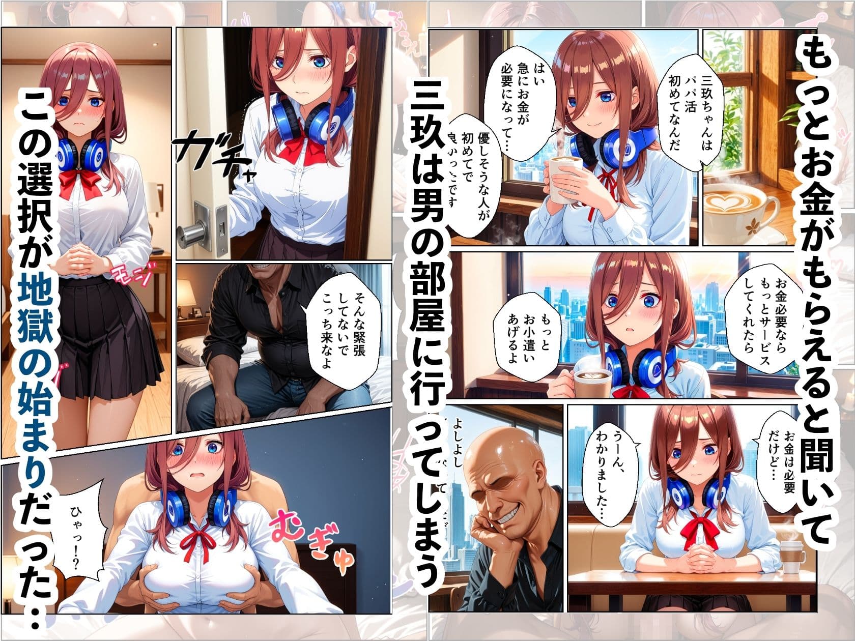 三玖寝取り調教〜パパ活がきっかけでメス堕ち〜 サンプル4