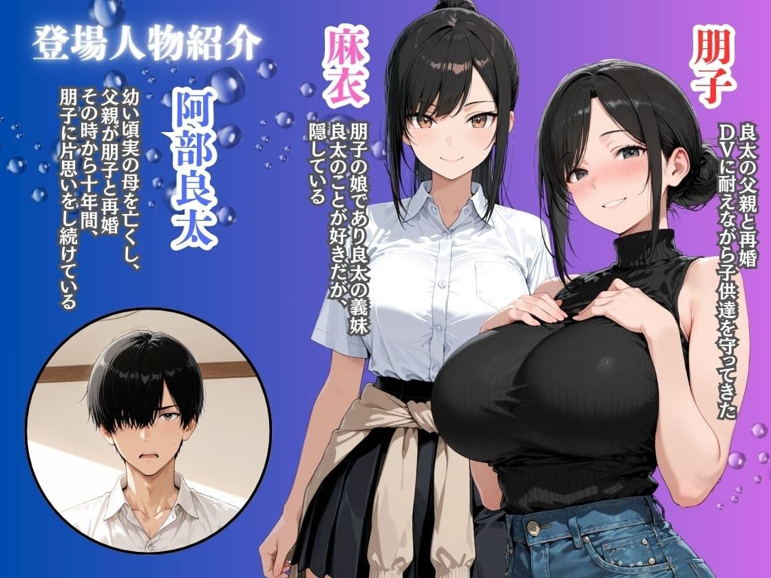 義妹の誘惑生ハメセックスを振り切り義母の処女アナルに中出しする サンプル1