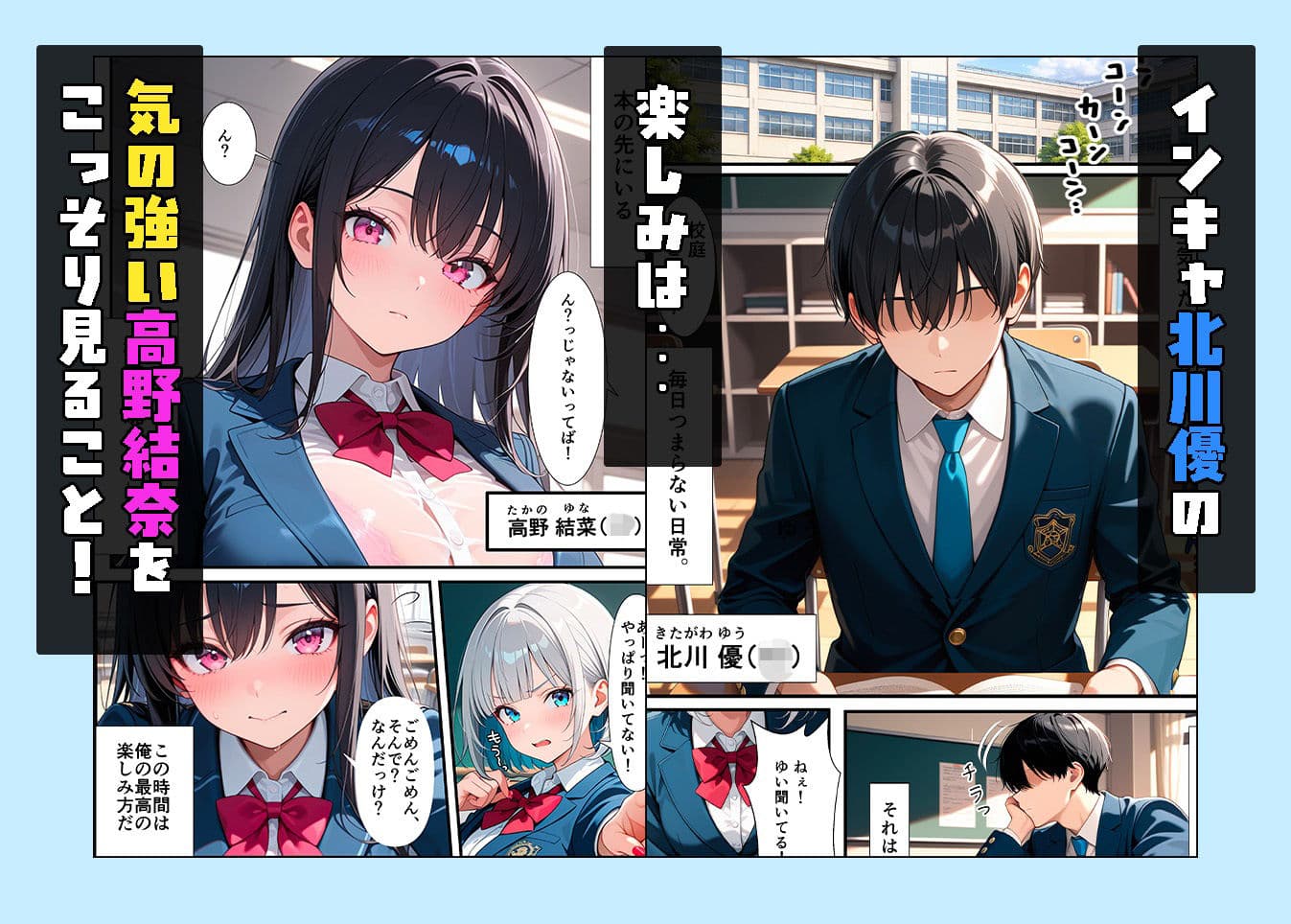俺を嫌っているクラス1美少女とセックスしないと出られない部屋で中出ししまくった話 サンプル1