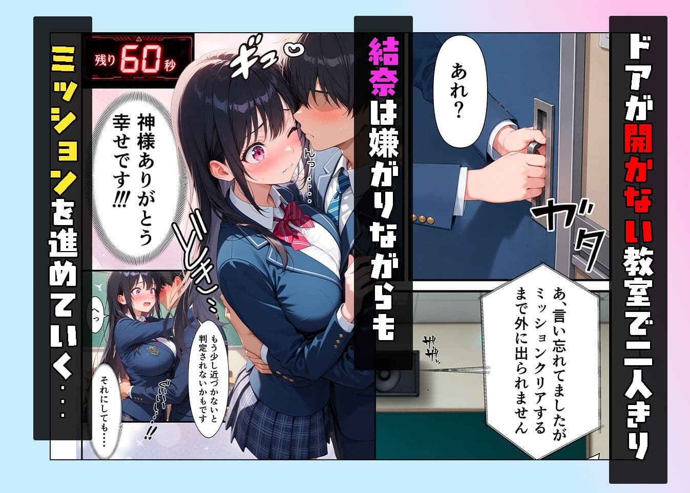 俺を嫌っているクラス1美少女とセックスしないと出られない部屋で中出ししまくった話 サンプル4