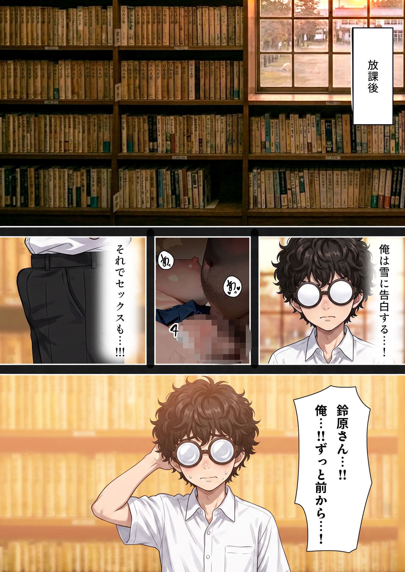 【本編25P＋おまけ16P】初恋の美少女は教師の性奴●に堕ち、快楽を貪る サンプル5
