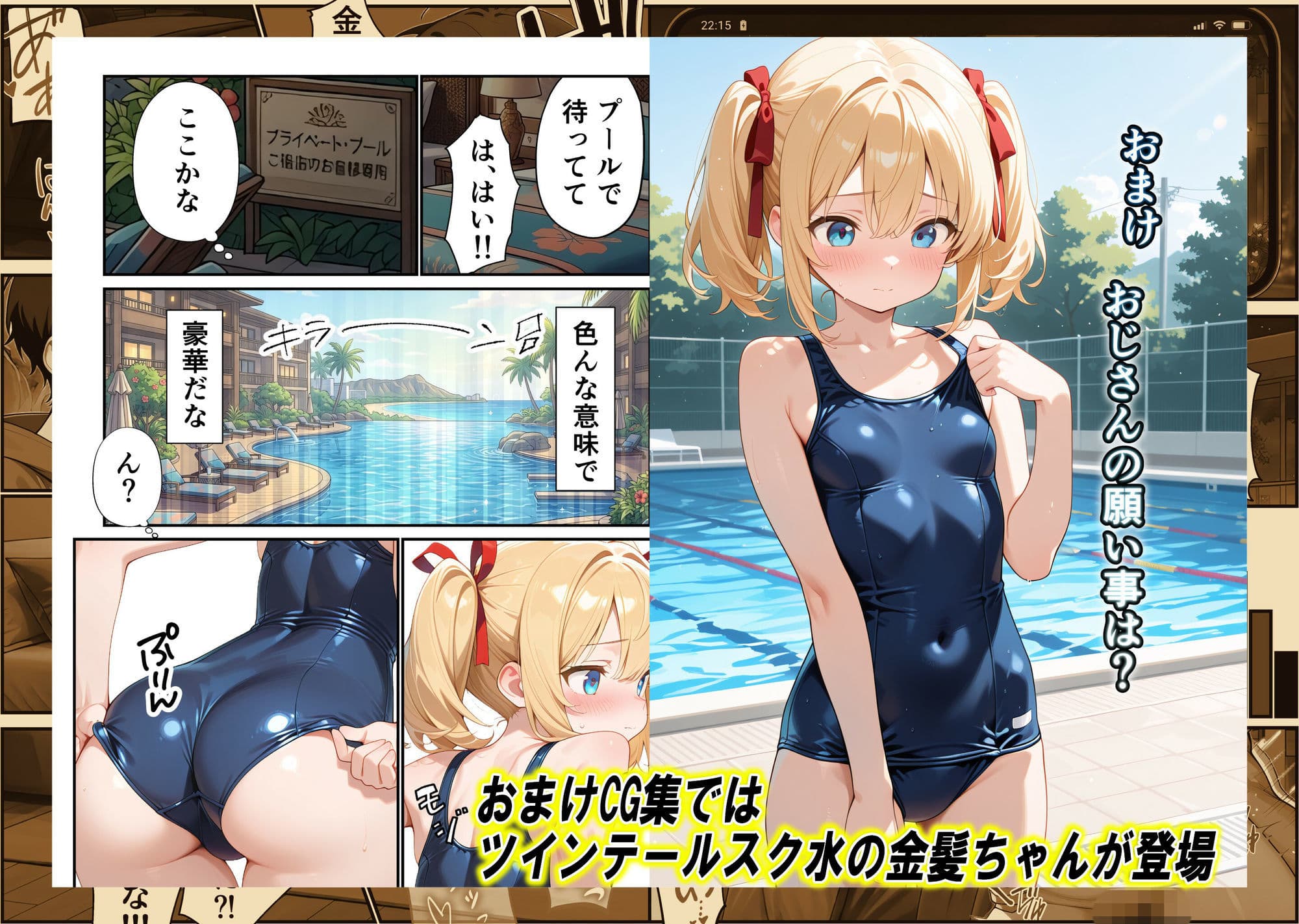 ビーチリゾートde金髪ちゃんといちゃいちゃする話 サンプル8